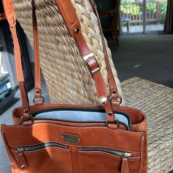 MODALU PIPPA TAN HANDBAG TAN LEATHER SHOULDER GRAB BAG - Picture 3 of 10